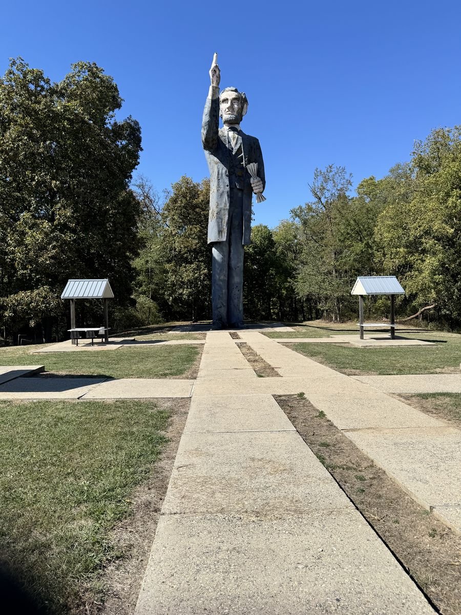 The real statue today